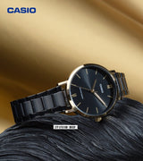 Casio Standard Golden Black Ladies Chain Watch LTP-VT01GB-1BUDF