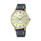 Casio Standard Golden Black Ladies Chain Watch LTP-VT01GB-9BUDF