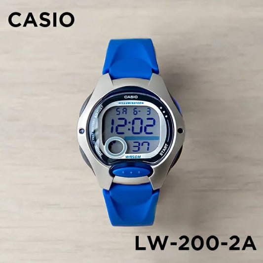 Casio Standard Digital Kids Resin Belt Watch LW-200-2AVDF