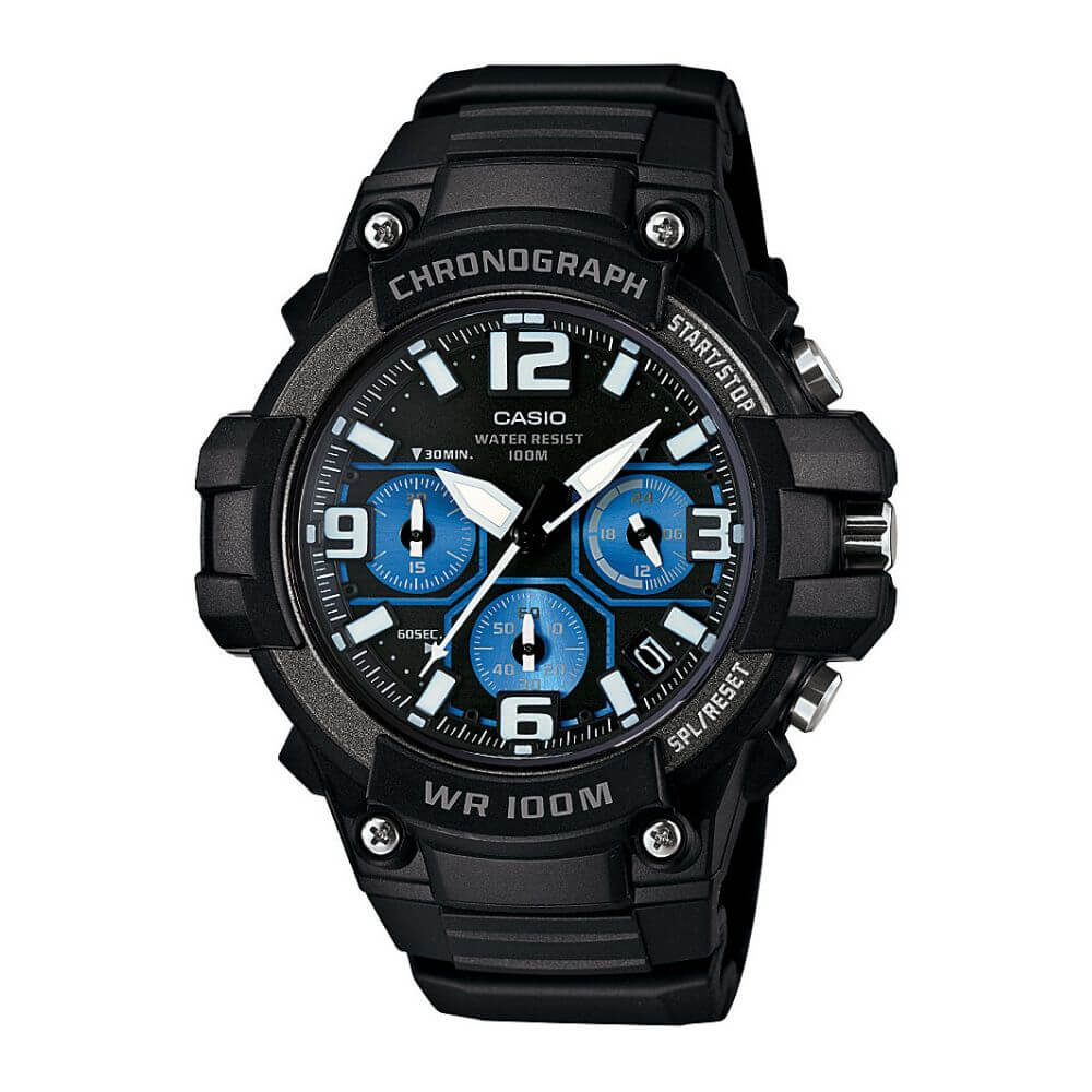 Casio Youth Chronograph Sports Resin Belt Watch MCW-100H-1A2VDF