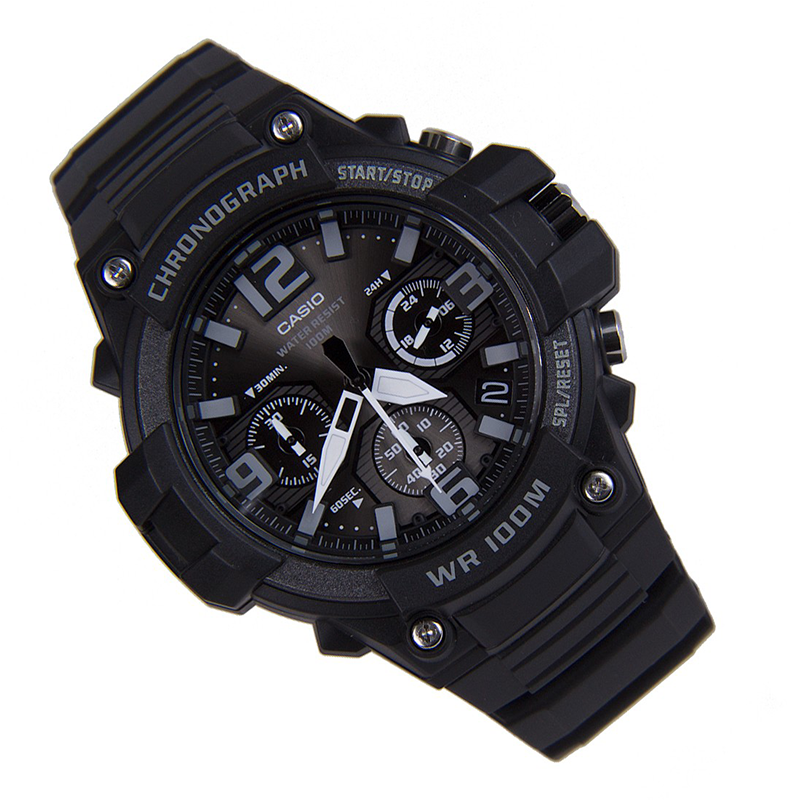 Casio Youth Chronograph Sports Resin Belt Watch MCW-100H-1A3VDF