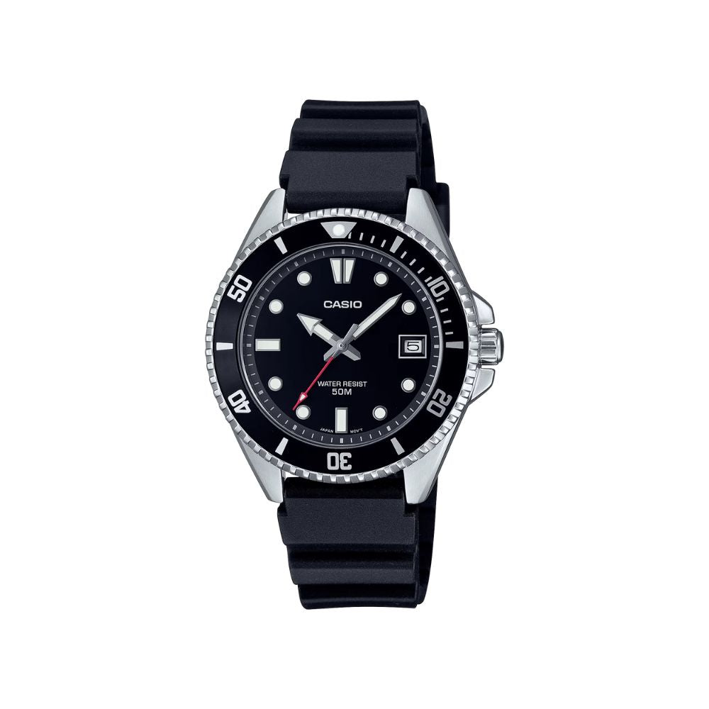 Casio Standard Duro Date Resin Belt Watch MDV-10-1A1VDF