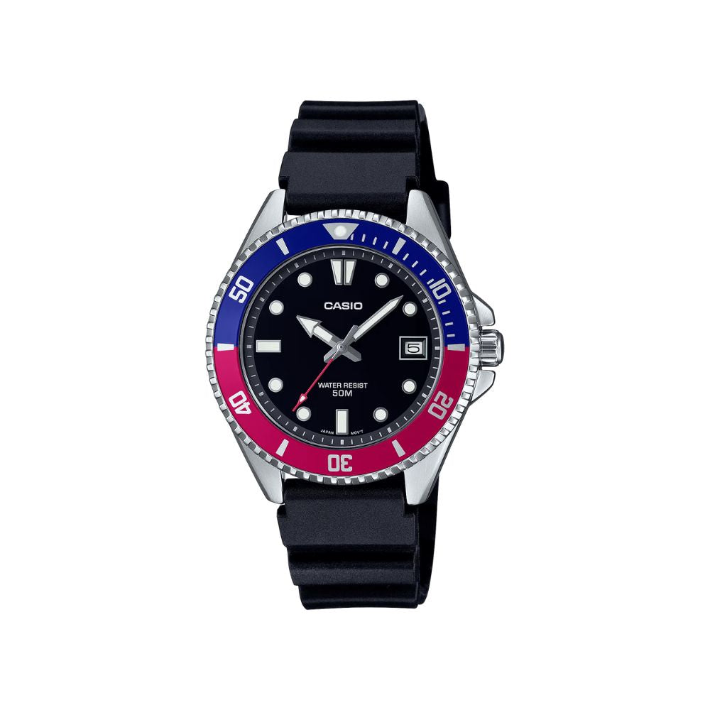 Casio Standard Duro Date Resin Belt Watch MDV-10-1A2VDF