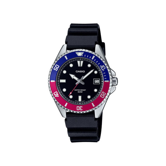 Casio Standard Duro Date Resin Belt Watch MDV-10-1A2VDF