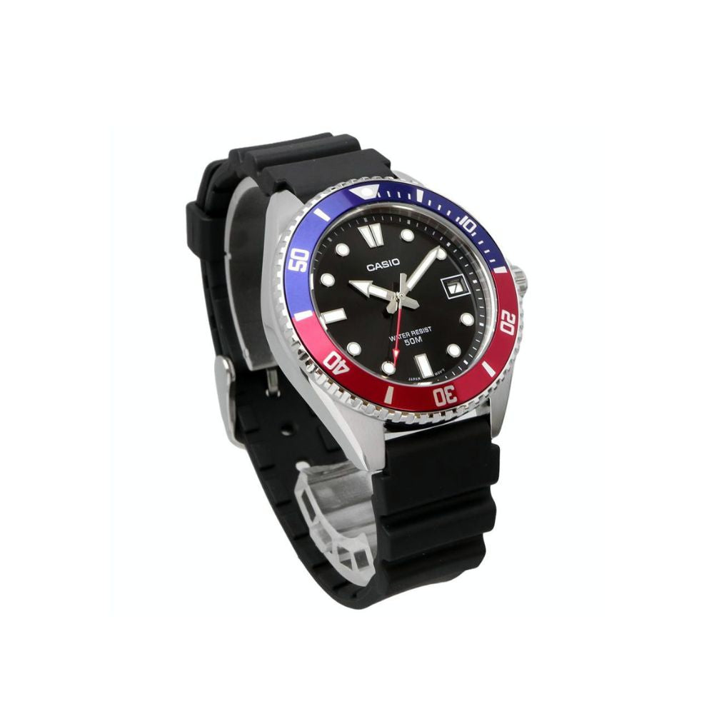 Casio Standard Duro Date Resin Belt Watch MDV-10-1A2VDF