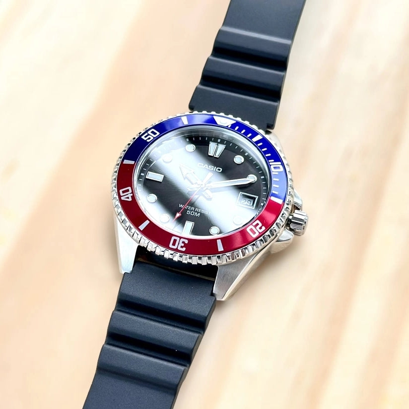 Casio Standard Duro Date Resin Belt Watch MDV-10-1A2VDF