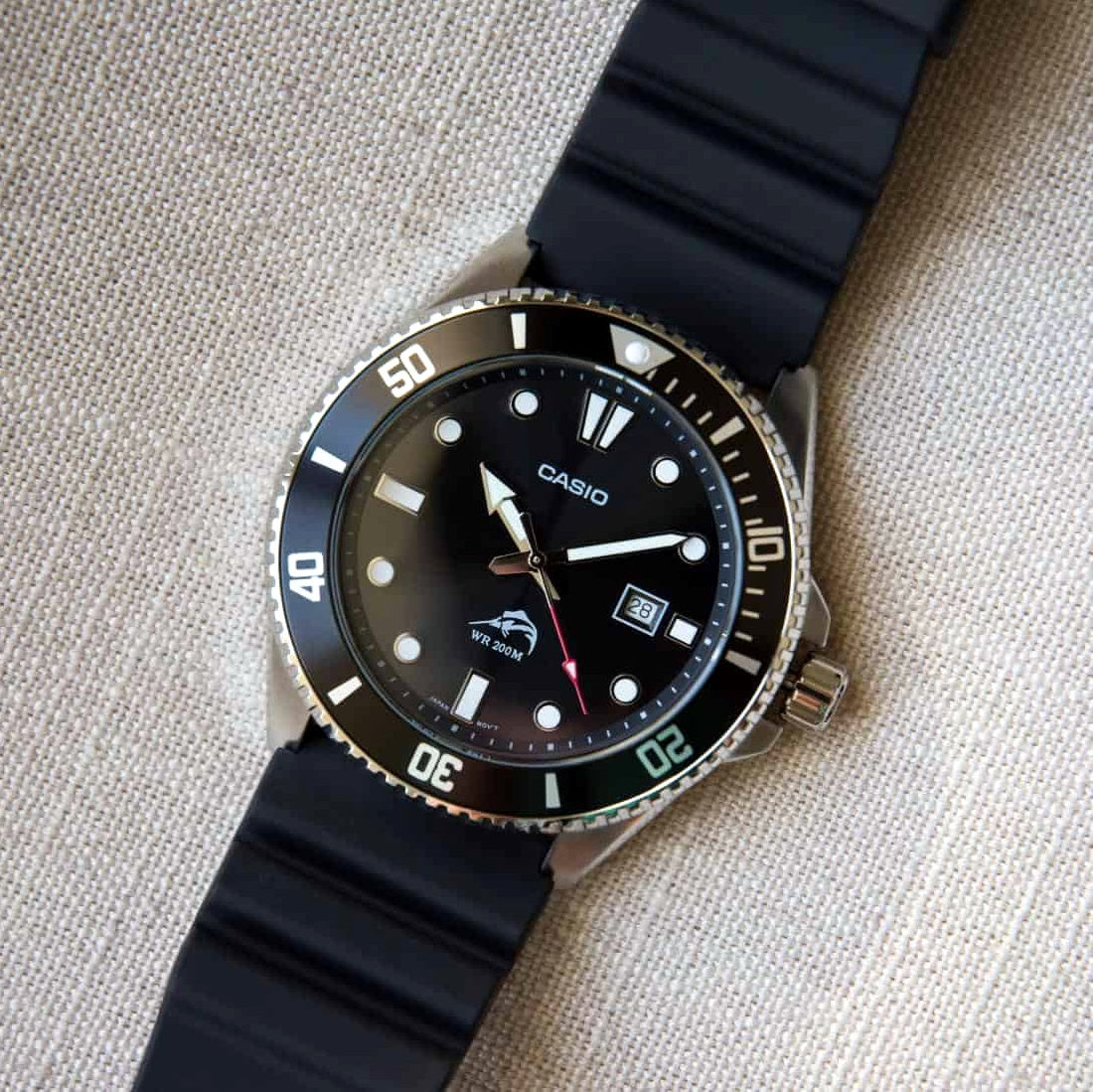 Casio Duro Marlin MDV-106-1AVCF Men’s Dive Watch Black Resin