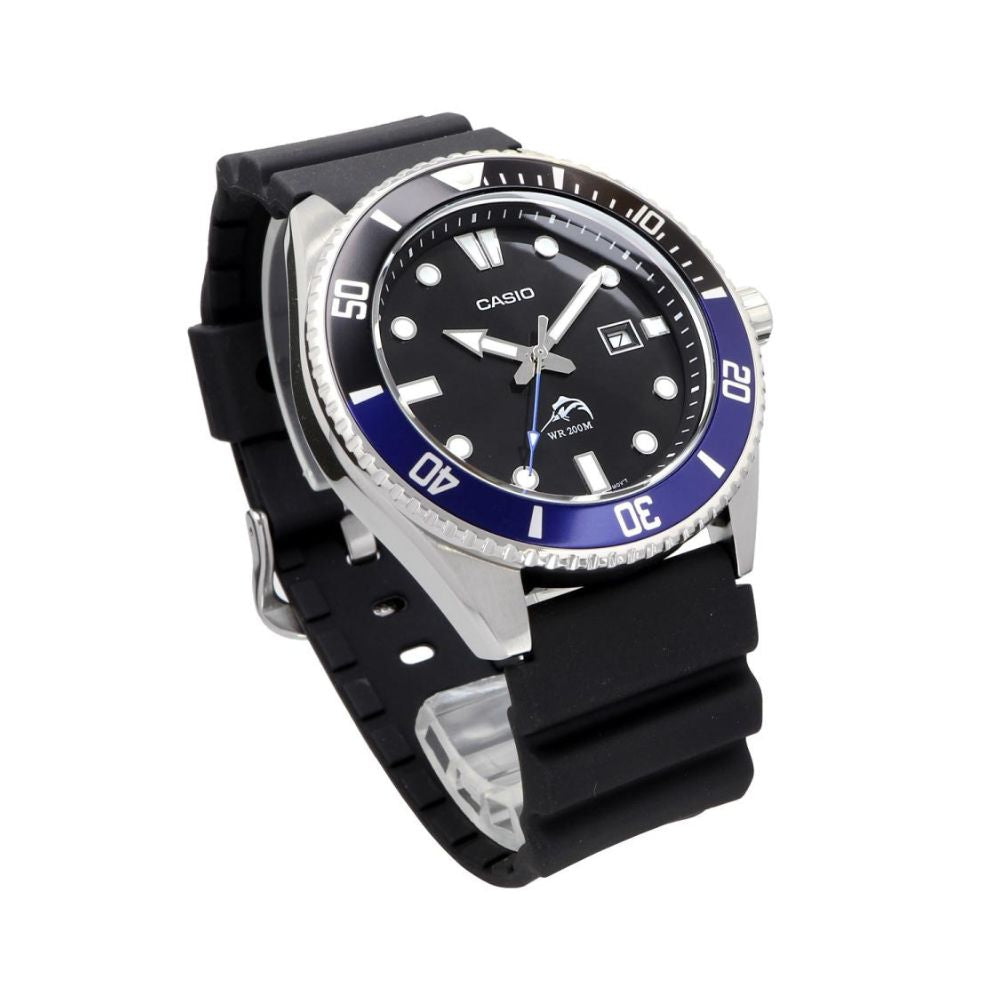 Casio Standard Duro Marlin Date Resin Belt Watch MDV-106B-1A1VCF