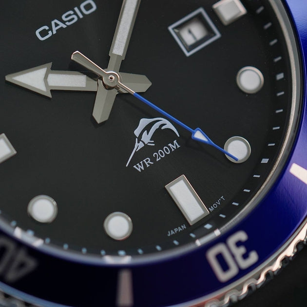 Casio Standard Duro Marlin Date Resin Belt Watch MDV-106B-1A1VCF