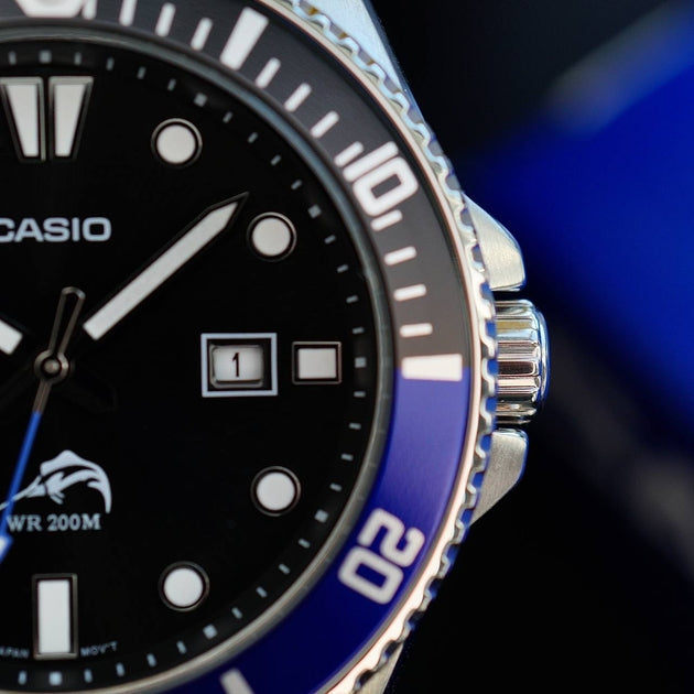 Casio Standard Duro Marlin Date Resin Belt Watch MDV-106B-1A1VCF