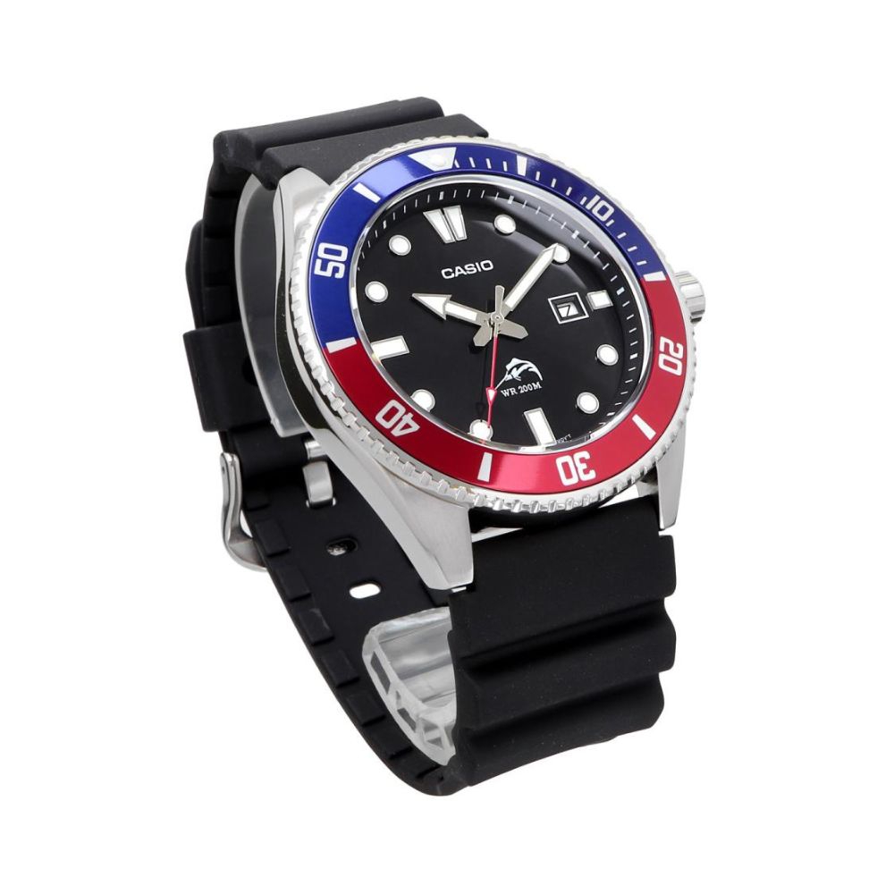 Casio Standard Duro Marlin Date Resin Belt Watch MDV-106B-1A2VCF