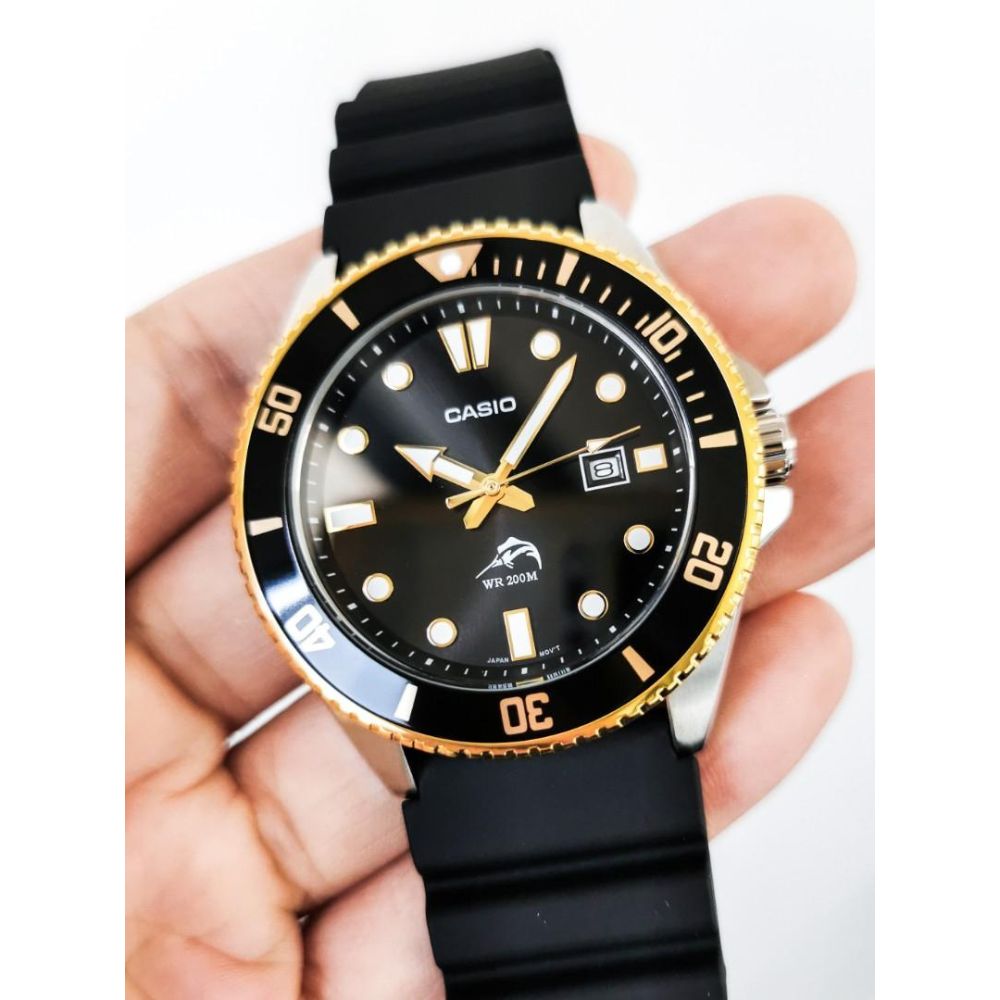 Casio Standard Duro Marlin Date Resin Belt Watch MDV-106G-1AVCF