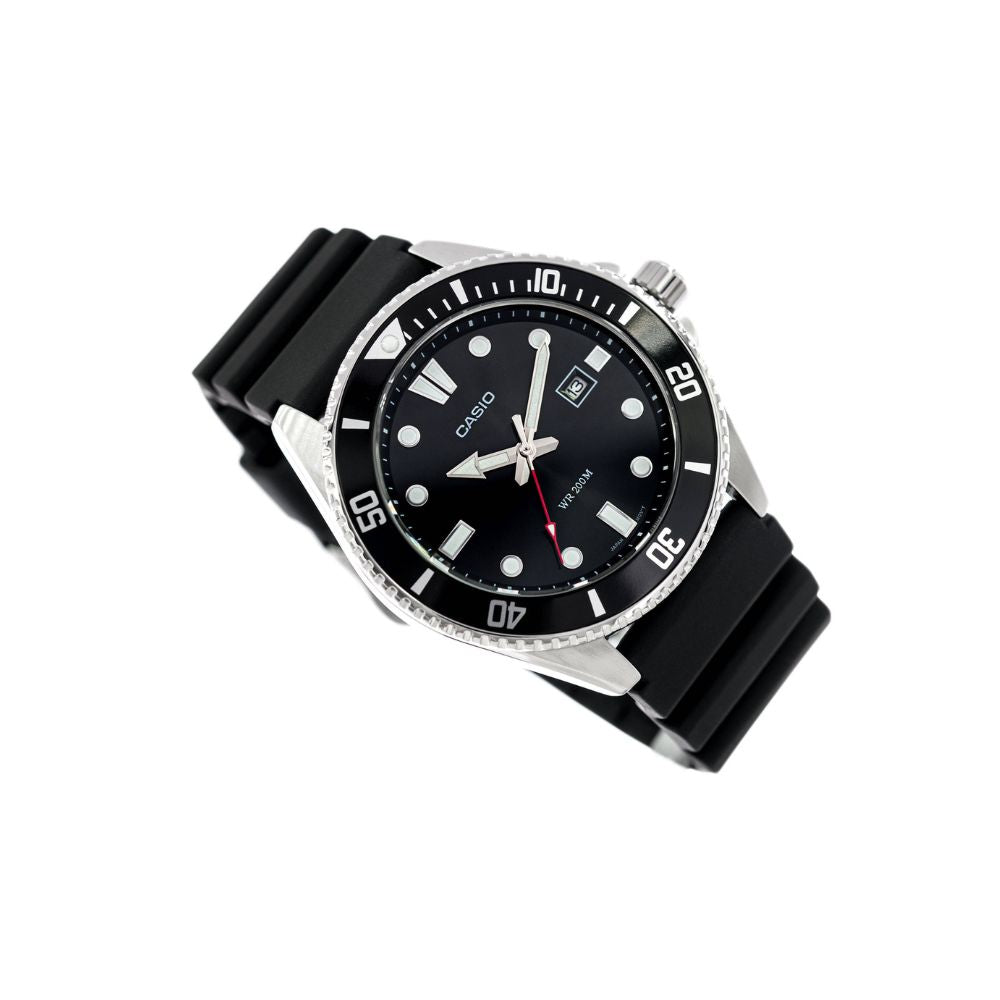 Casio Standard Duro Date Resin Belt Watch MDV-107-1A1VDF