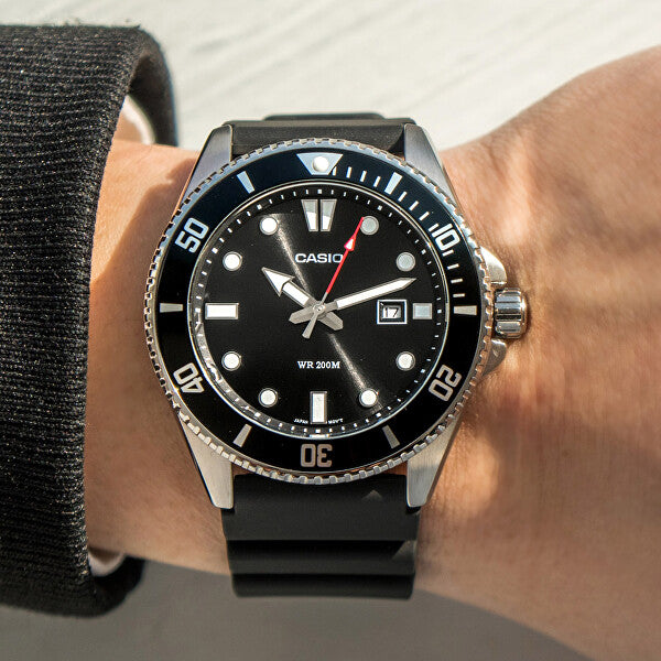 Casio Standard Duro Date Resin Belt Watch MDV-107-1A1VDF