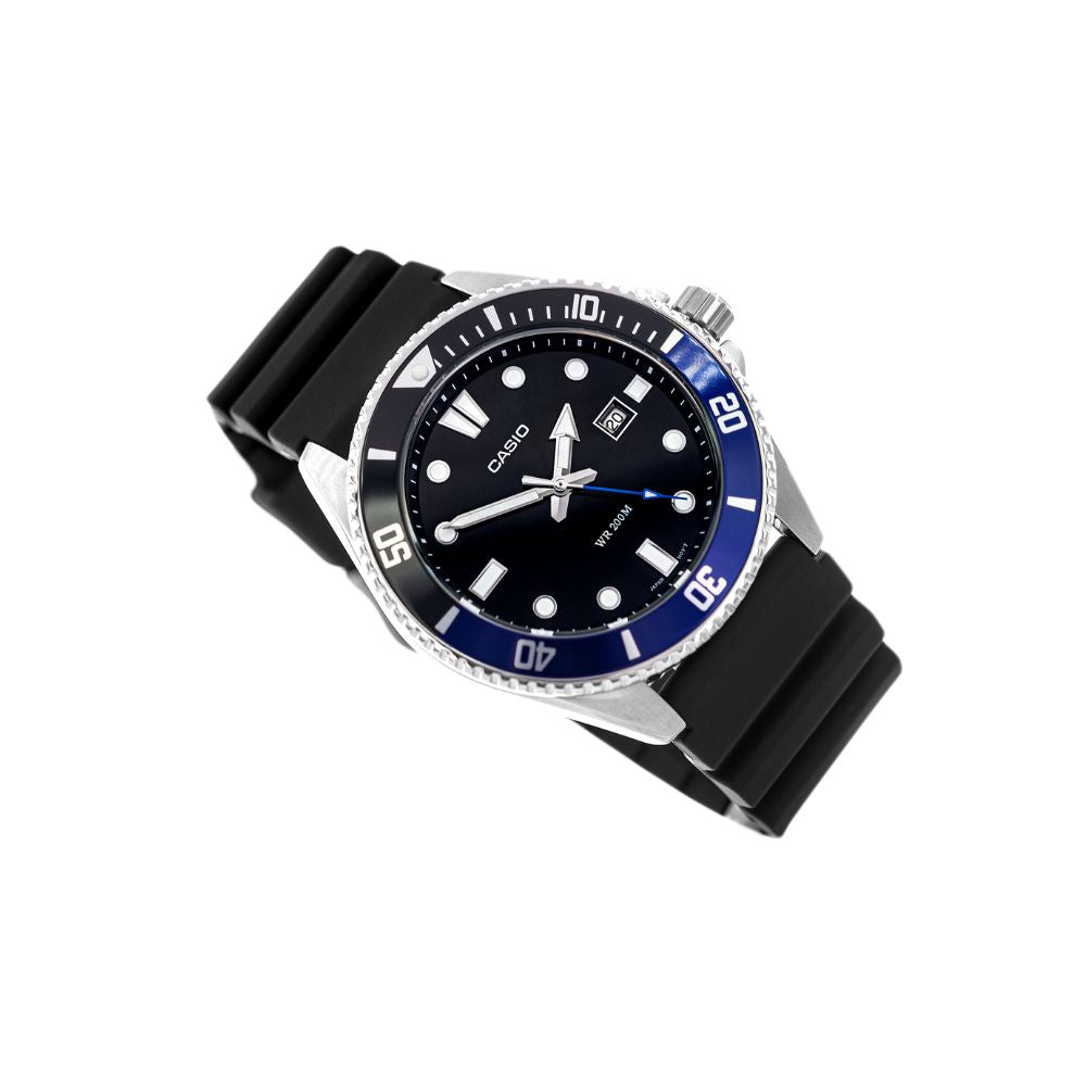 Casio Standard Duro Date Resin Belt Watch MDV-107-1A2VDF