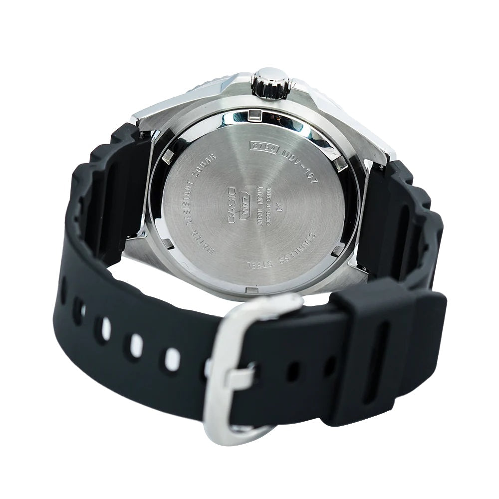 Casio Standard Duro Date Resin Belt Watch MDV-107-1A2VDF