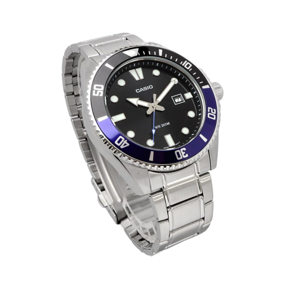 Casio Standard Duro Date Chain Watch MDV-107D-1A2VDF