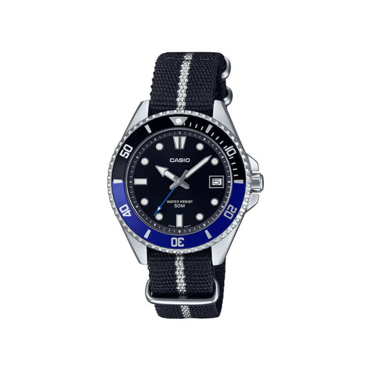 Casio Standard Duro Date Nylon Belt Watch MDV-10C-1A2VDF