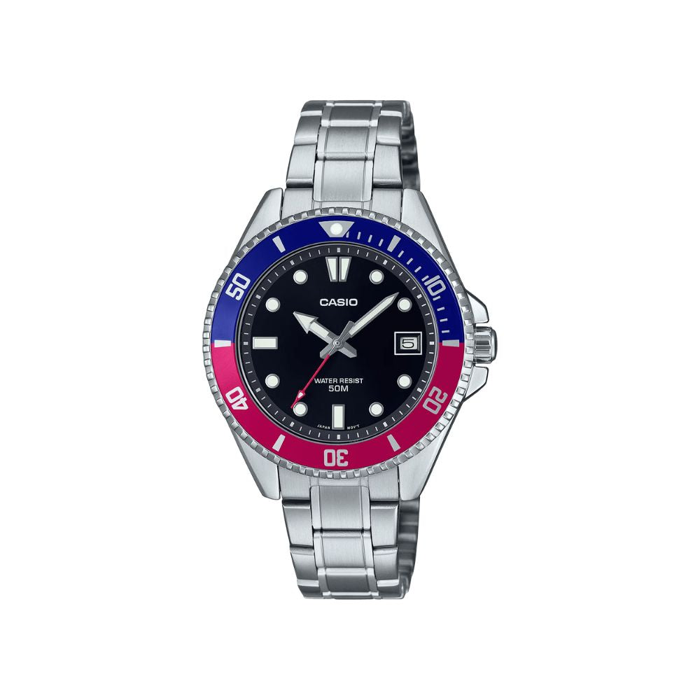 Casio Standard Duro Date Chain Watch MDV-10D-1A3VDF