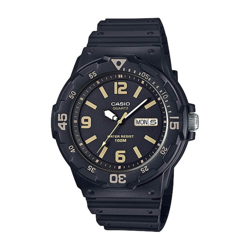 Casio Youth Day Date Resin Belt Watch MRW-200H-1B3VDF