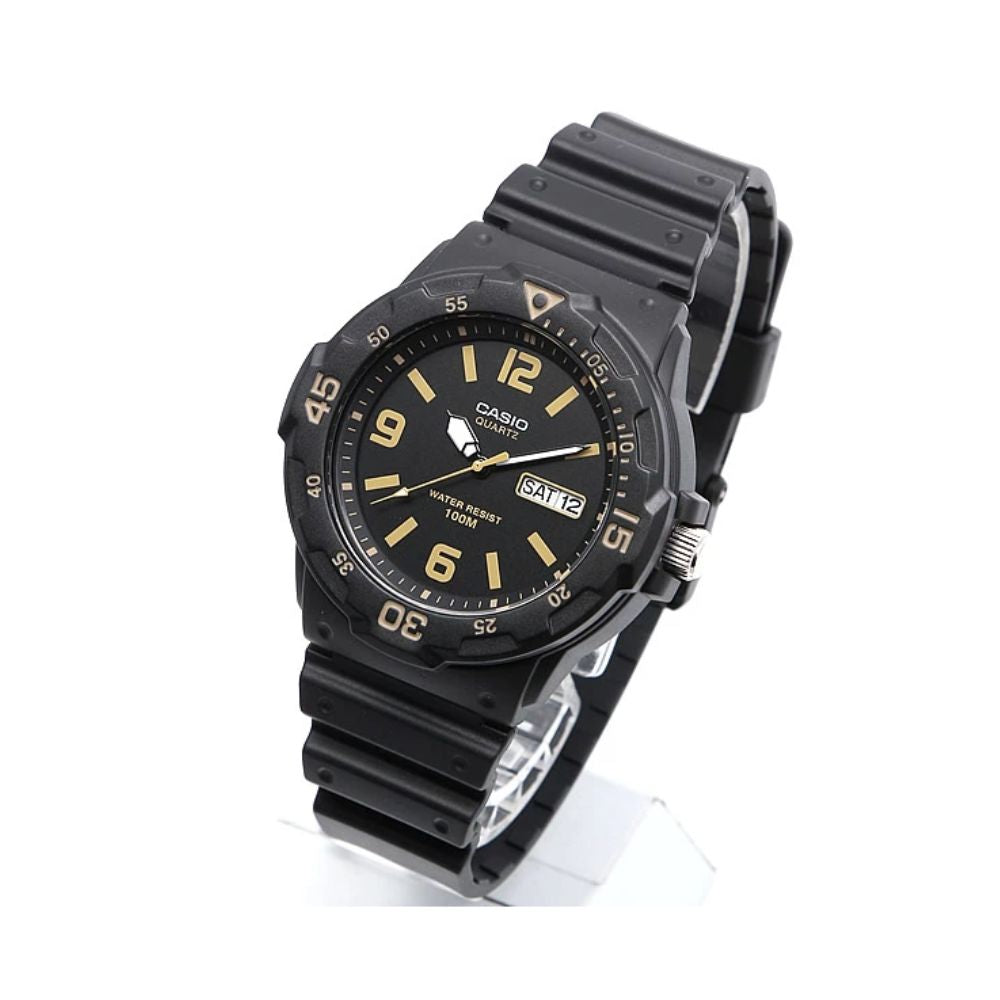 Casio Youth Day Date Resin Belt Watch MRW-200H-1B3VDF