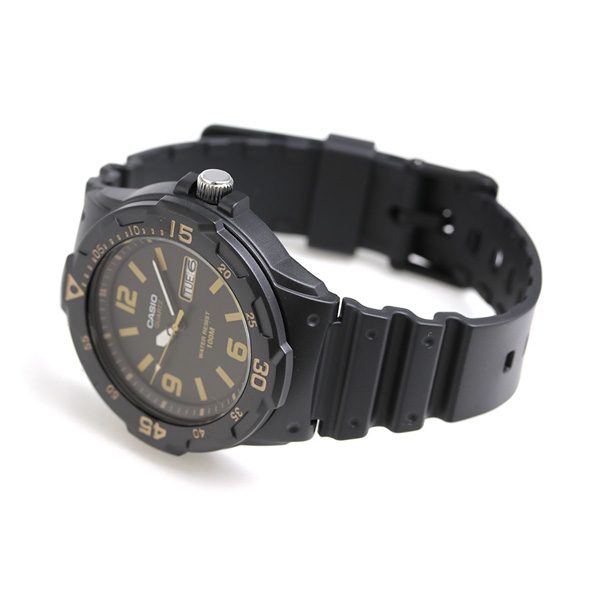Casio Youth Day Date Resin Belt Watch MRW-200H-1B3VDF