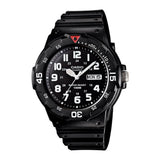 Casio Youth Day Date Resin Belt Watch MRW-200H-1BVDF