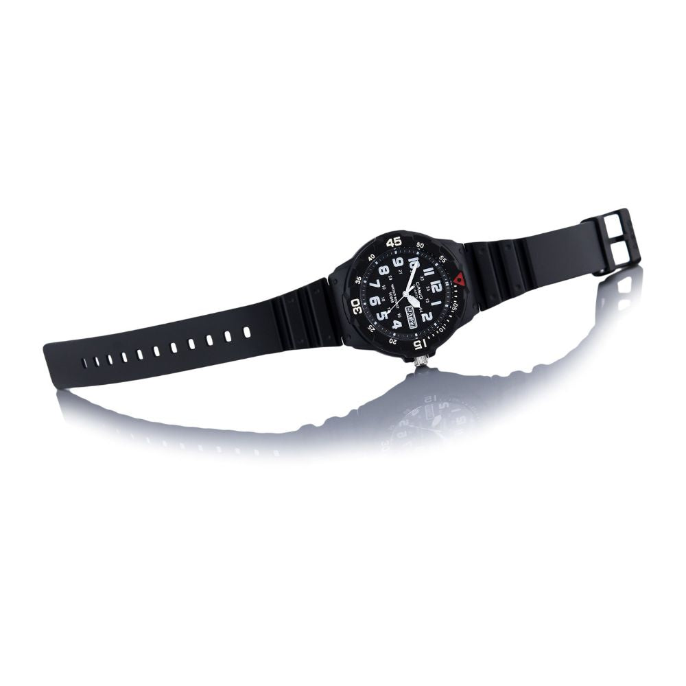 Casio Youth Day Date Resin Belt Watch MRW-200H-1BVDF
