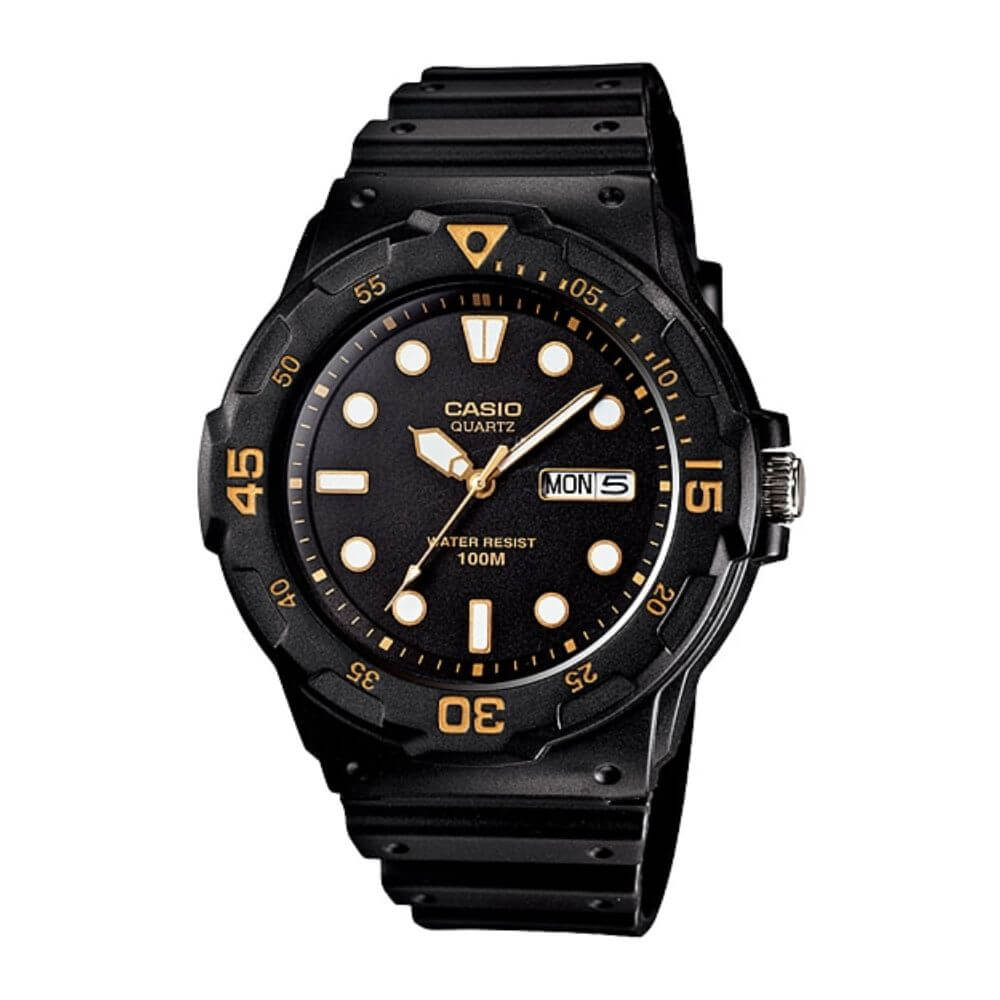 Casio Youth Day Date Resin Belt Watch MRW-200H-1EVDF