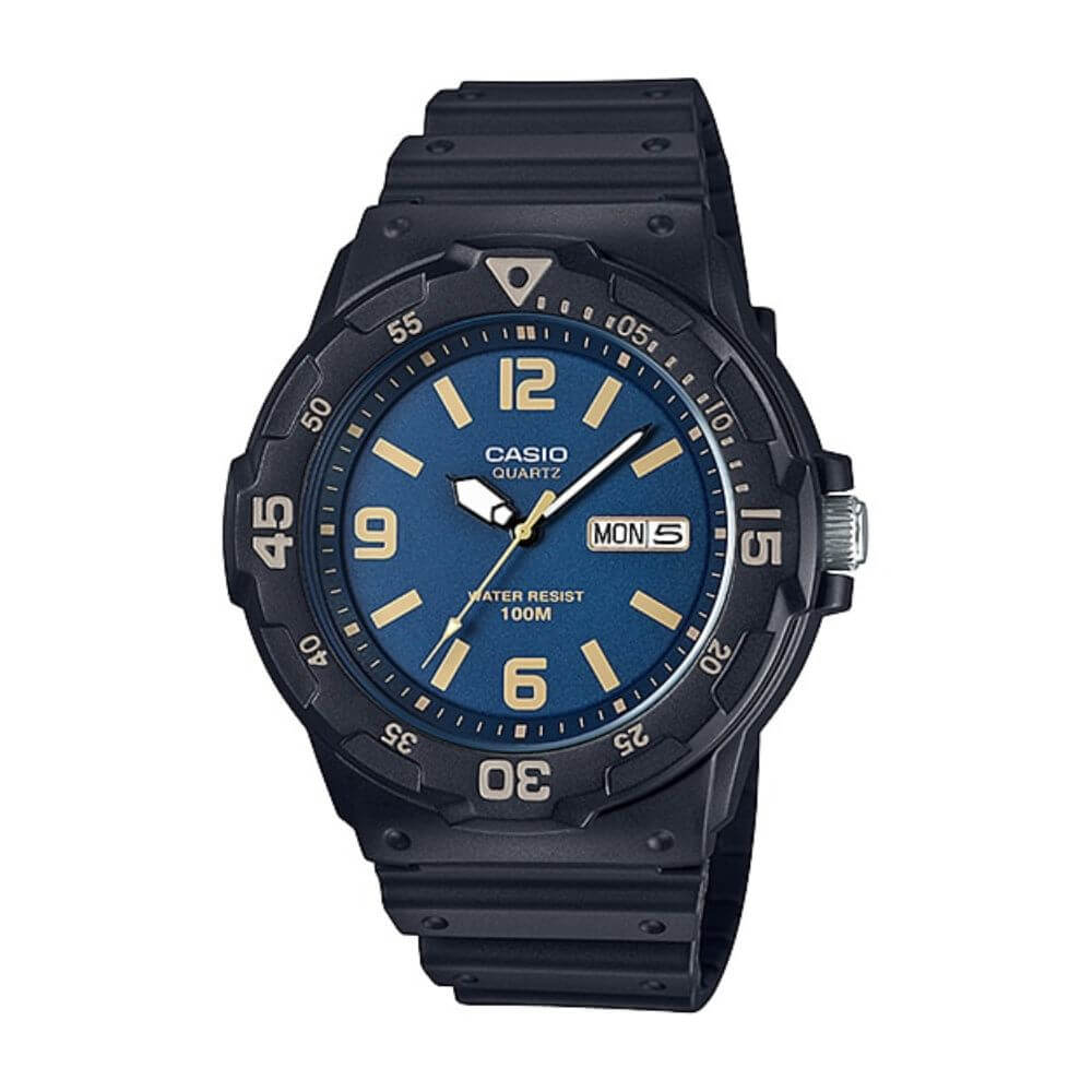 Casio Youth Day Date Resin Belt Watch MRW-200H-2B3VDF