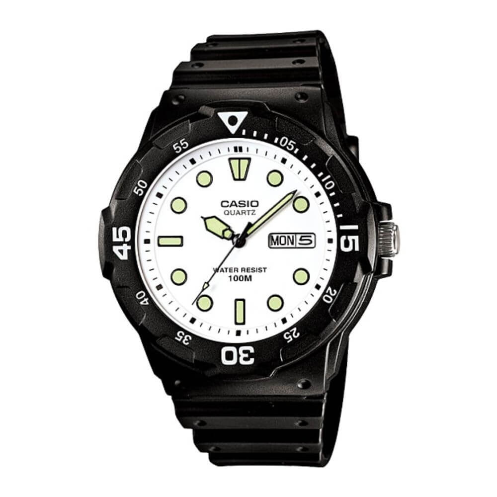 Casio Youth Day Date Resin Belt Watch MRW-200H-7EVDF