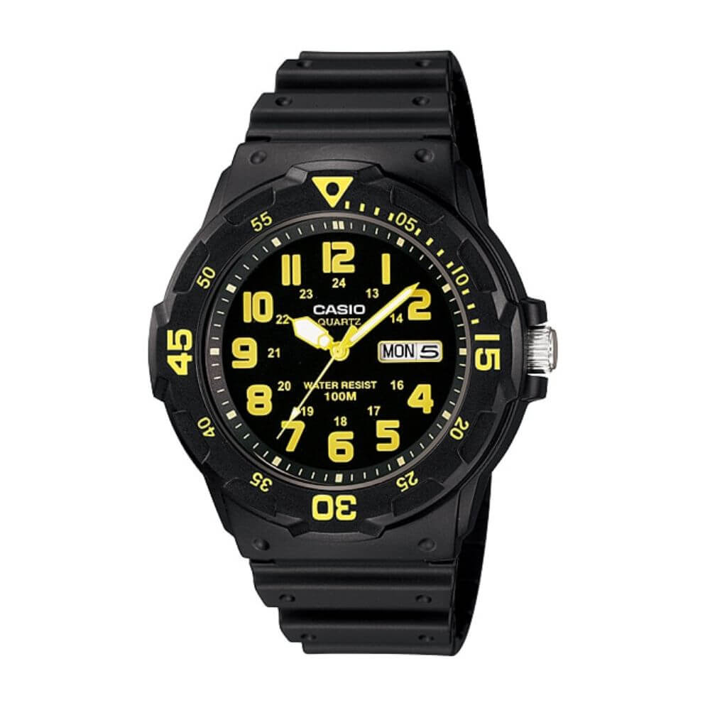 Casio Youth Day Date Resin Belt Watch MRW-200H-9BVDF