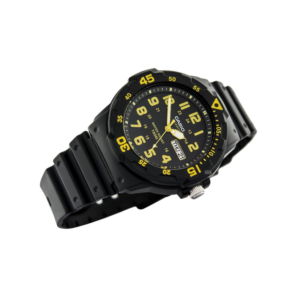 Casio Youth Day Date Resin Belt Watch MRW-200H-9BVDF