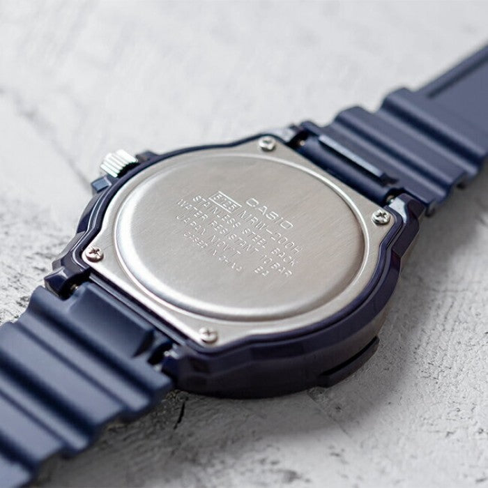 Casio Youth Day Date Blue Resin Belt Watch MRW-200HC-2BVDF