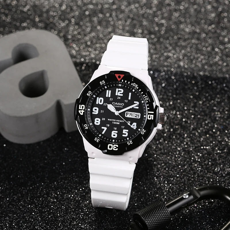 Casio Youth Day Date White Resin Belt Watch MRW-200HC-7BVDF