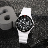 Casio Youth Day Date White Resin Belt Watch MRW-200HC-7BVDF