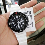 Casio Youth Day Date White Resin Belt Watch MRW-200HC-7BVDF