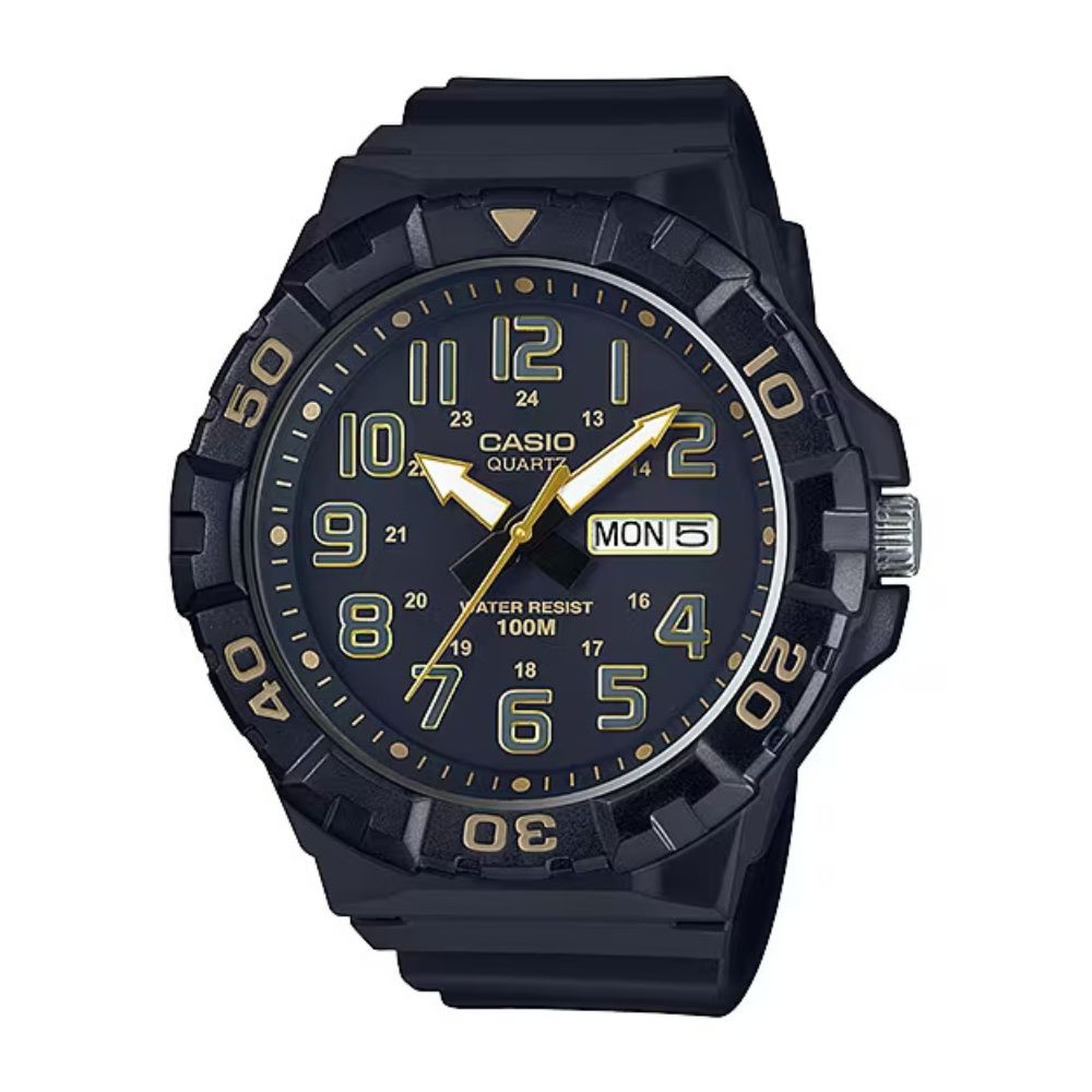 Casio Youth Day Date Resin Belt Watch MRW-210H-1A2VDF