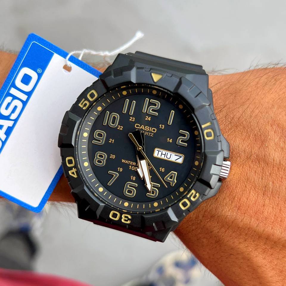 Casio Youth Day Date Resin Belt Watch MRW-210H-1A2VDF