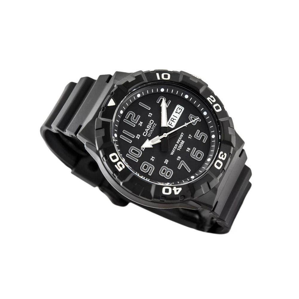 Casio Youth Day Date Resin Belt Watch MRW-210H-1AVDF