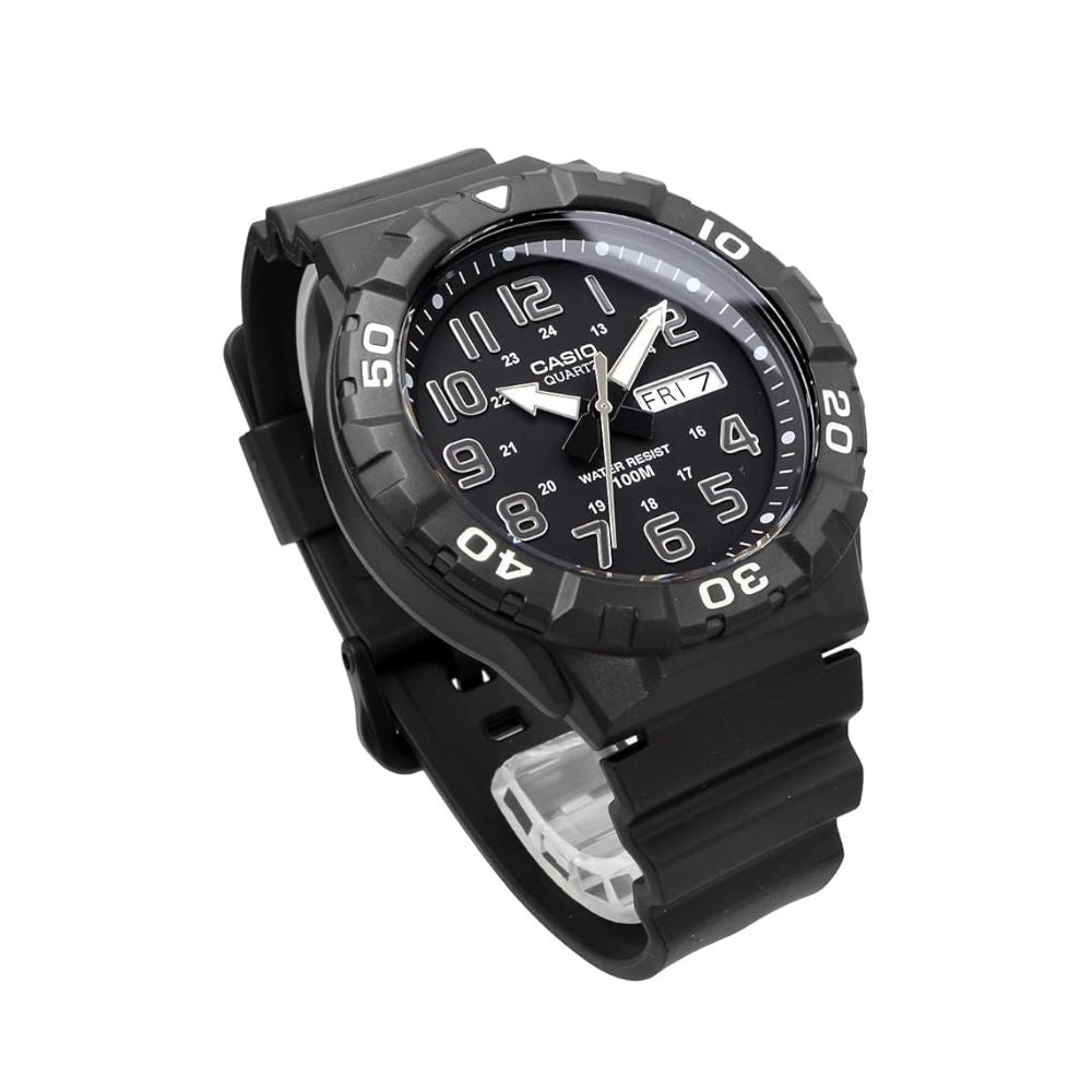 Casio Youth Day Date Resin Belt Watch MRW-210H-1AVDF