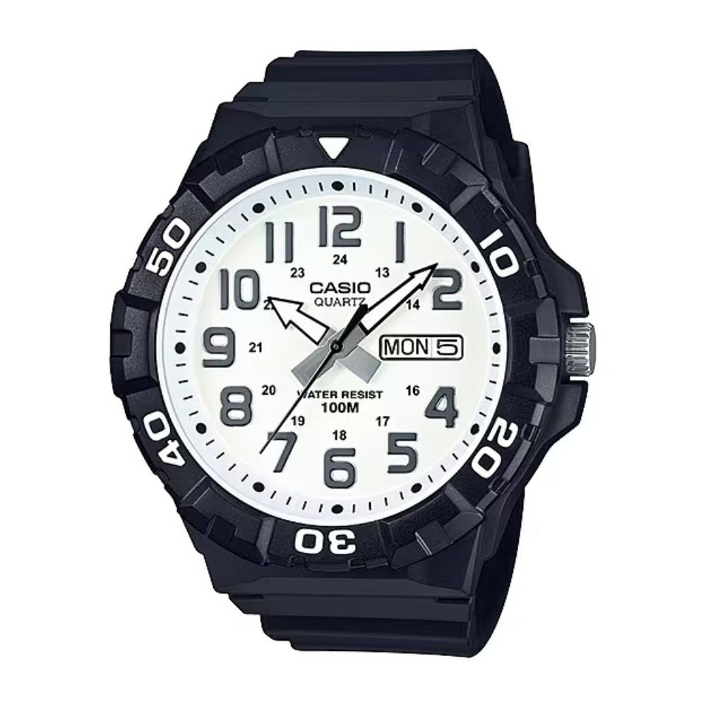 Casio Youth Day Date Resin Belt Watch MRW-210H-7AVDF