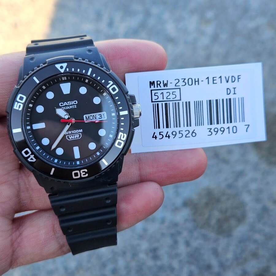 Casio Standard Day Date Resin Belt Watch MRW-230H-1E1VDF