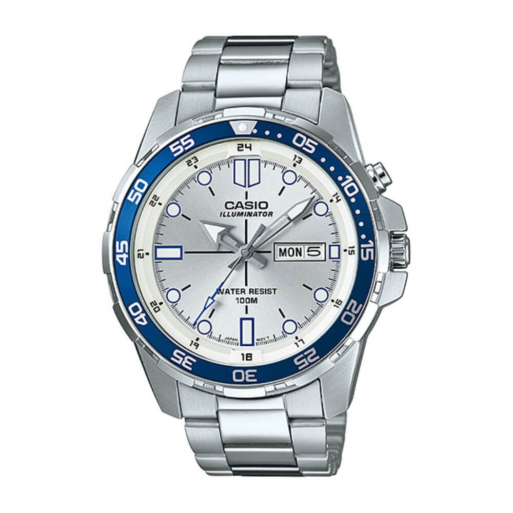 Casio Standard Day Date Chain Watch MTD-1079D-7A1VDF