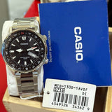 Casio Standard Day Date Stainless Steel Chain Watch MTD-130D-1AVDF