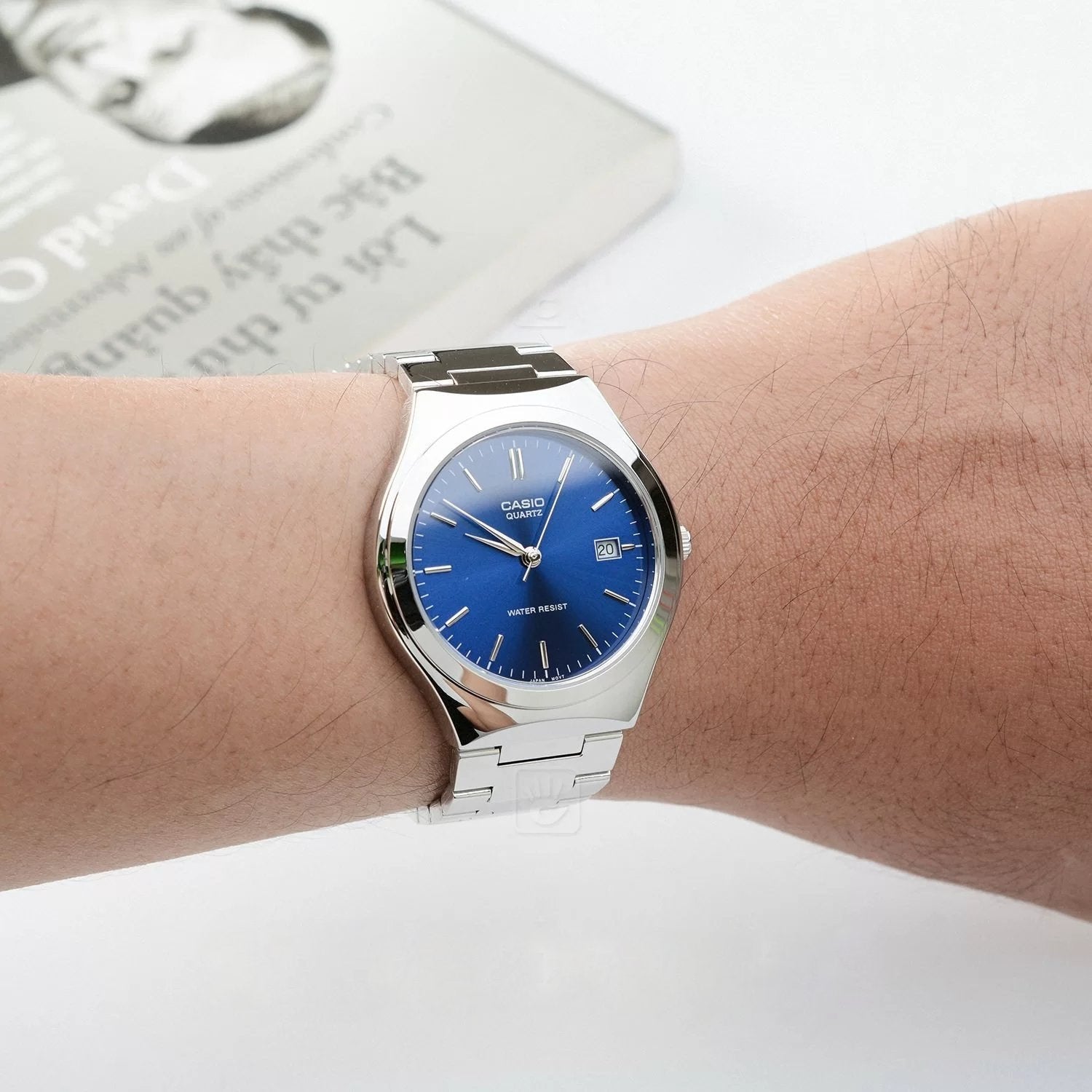 Casio Standard Date Silver Chain Watch MTP-1170A-2ARDF