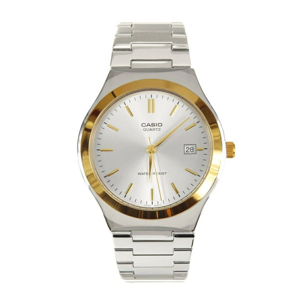 Casio Standard Date Silver Chain Watch MTP-1170G-7ARDF