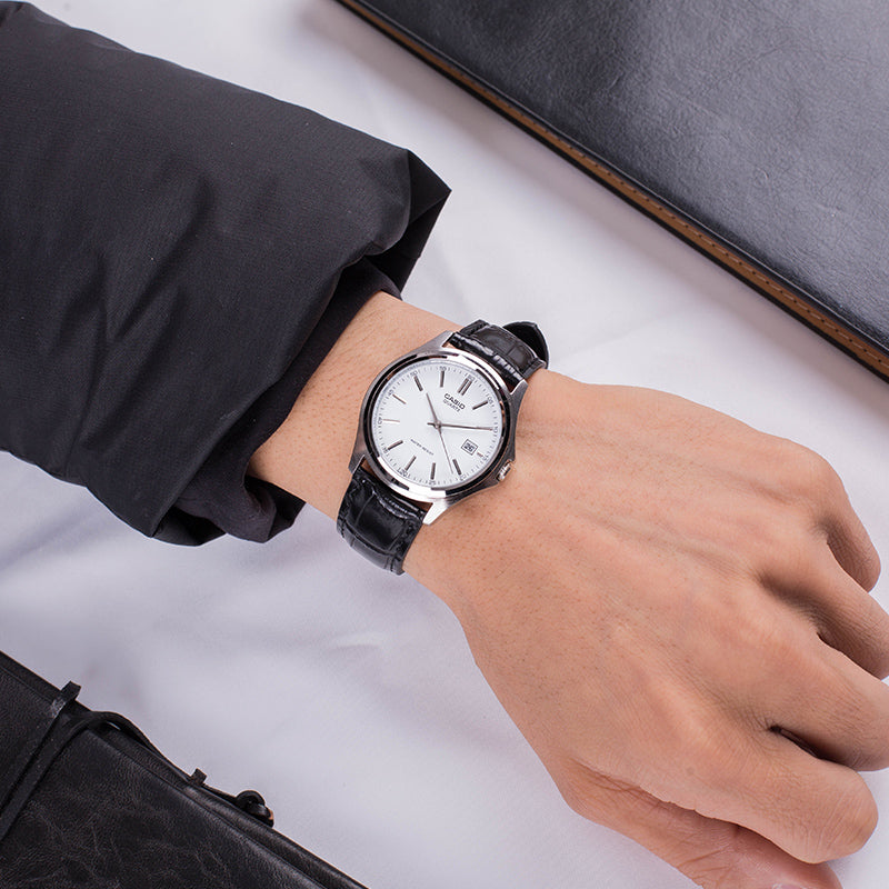 Casio Standard Date Leather Belt Watch MTP-1183E-7ADF