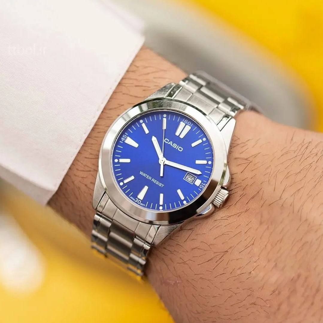 Casio Standard Date Chain Watch MTP-1215A-2A2DF