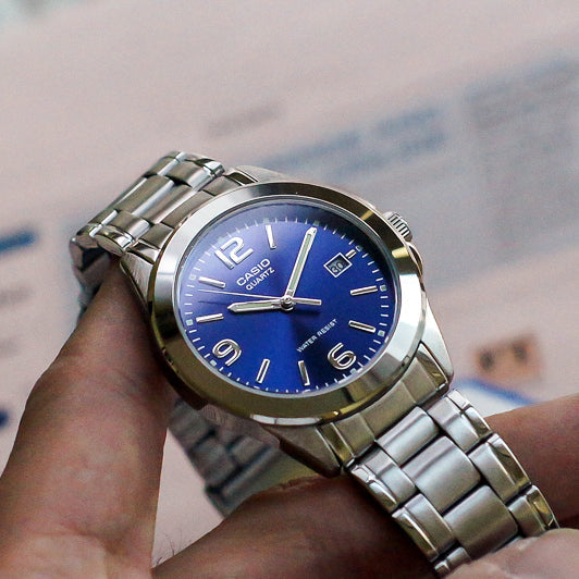 Casio Standard Date Chain Watch MTP-1215A-2ADF